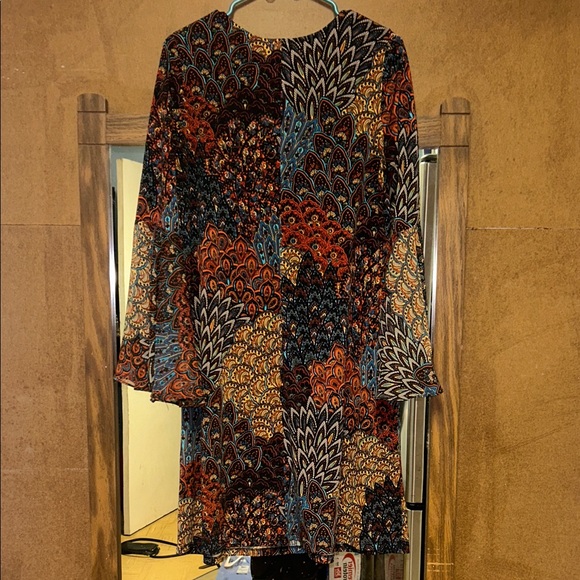 MSK Multicolor Patterned Dress - Picture 2 of 2